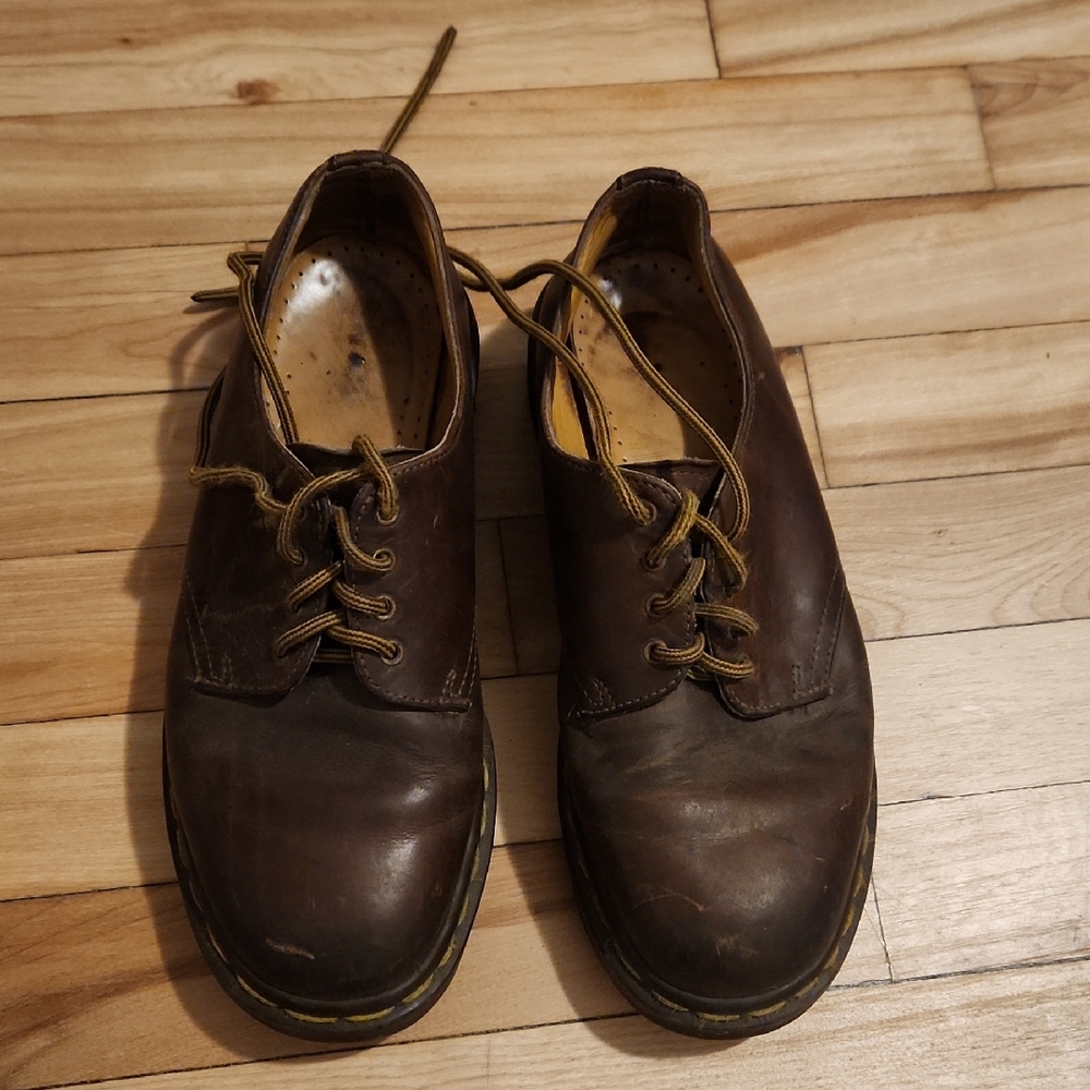 Dr. Martens Brown Leather Flats